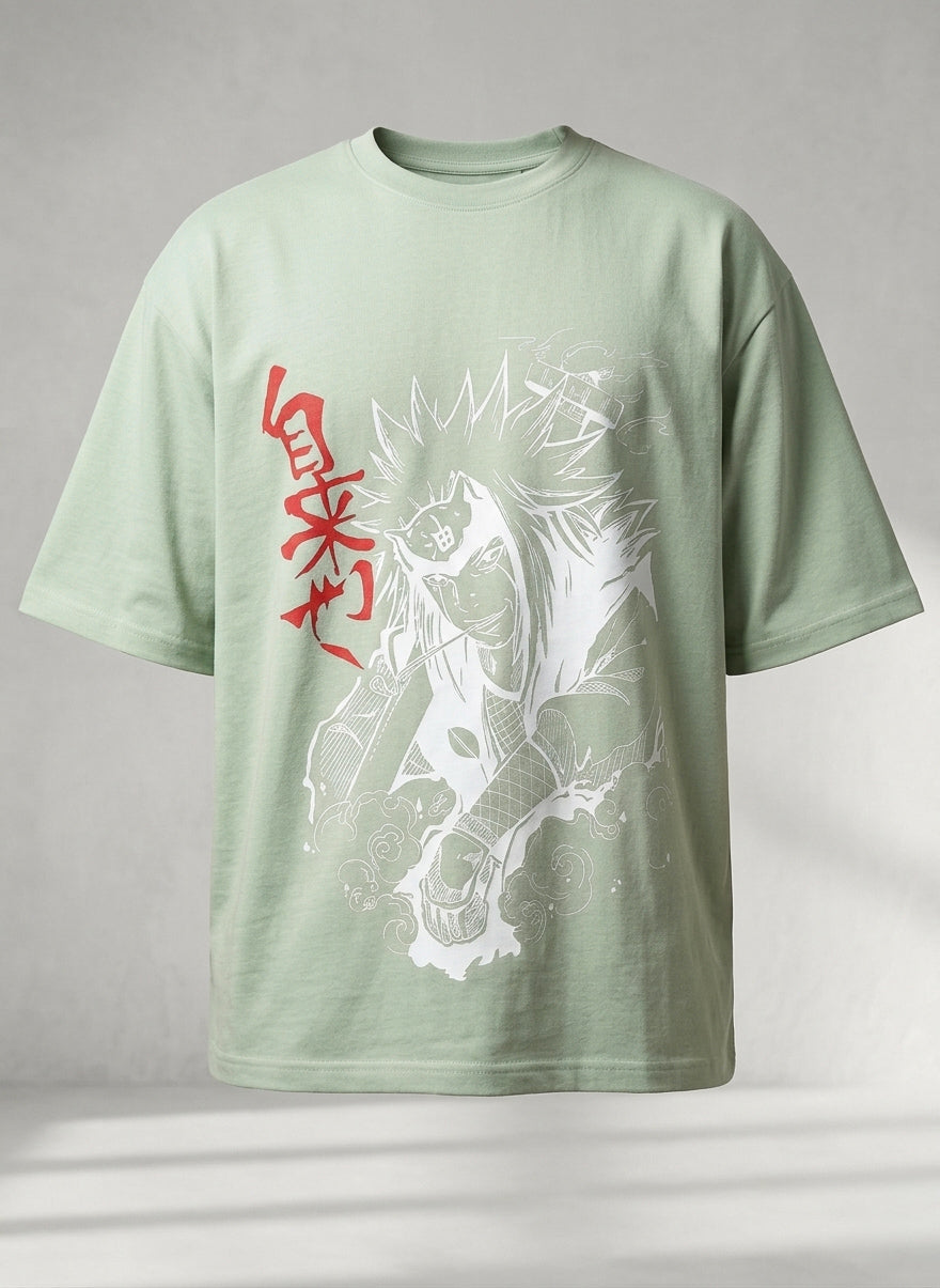Silent Fury - Terry Oversized Tee | Premium 260 GSM Terry Cotton | Ninja Inspired Edition - Unisex