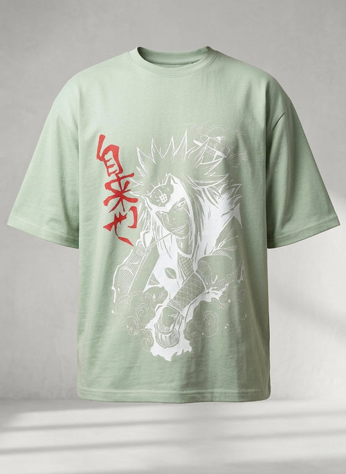 Silent Fury - Terry Oversized Tee | Premium 260 GSM Terry Cotton | Ninja Inspired Edition - Unisex