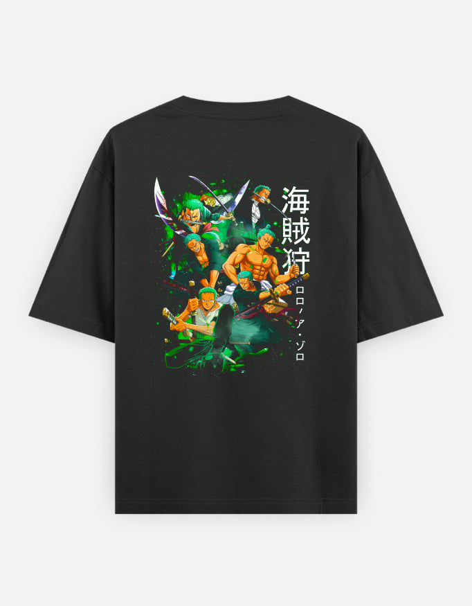 Roronoa Zoro Oversized T-Shirt | 240 GSM Premium Cotton | One Piece Inspired Edition | Ultra High Quality Design | Unisex