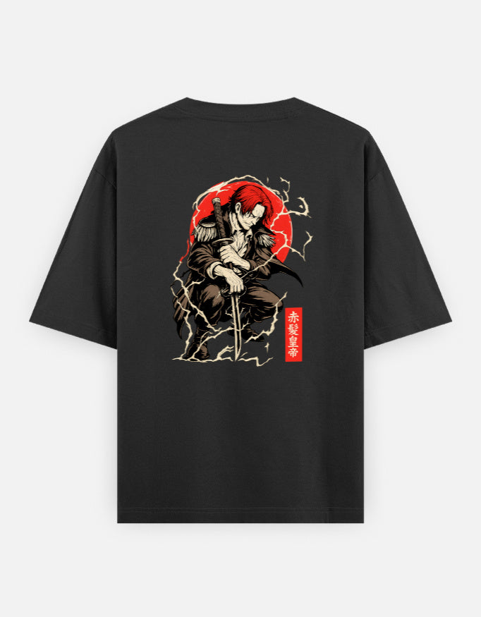 Red Haired Shanks Oversized T-shirt | 240 GSM Premium Cotton | One Piece Inspired Edition | Unisex