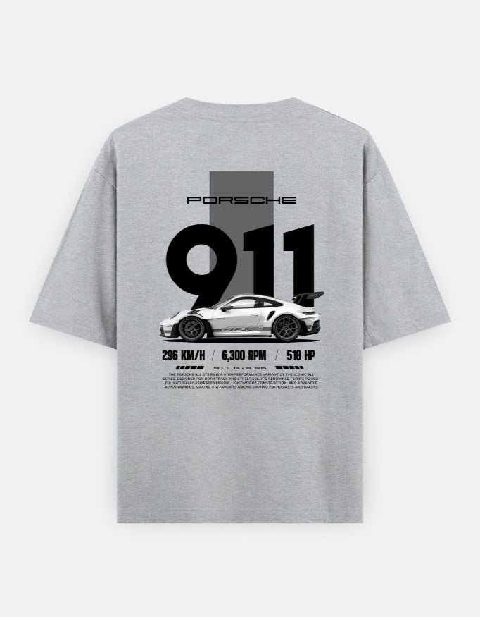 Porsche 911 GT3 Oversized T-shirt | 240 GSM Premium Cotton | Unisex