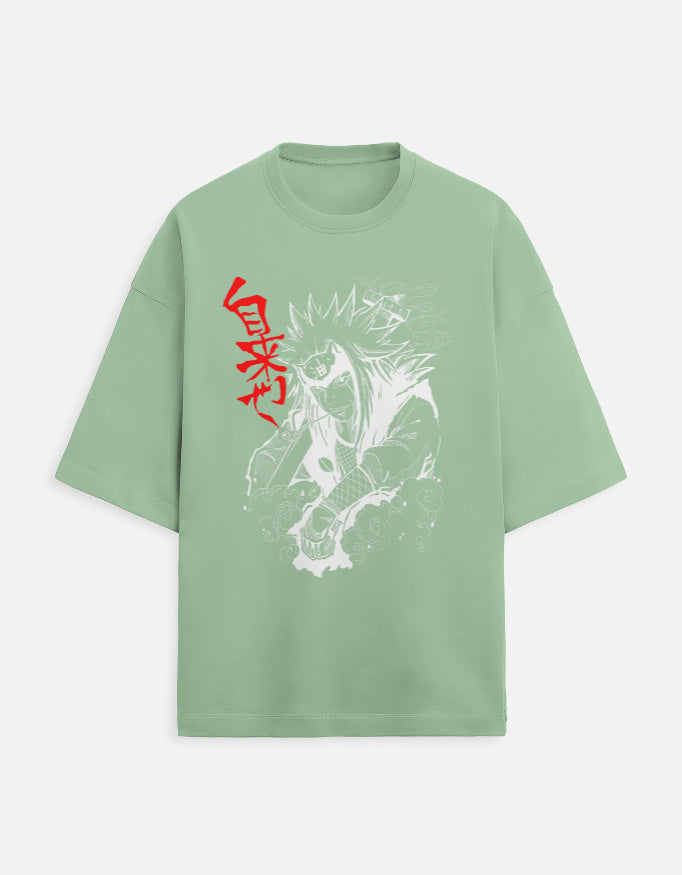 Silent Fury - Terry Oversized Tee | Premium 260 GSM Terry Cotton | Ninja Inspired Edition - Unisex